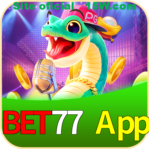 Imagem promocional da Bet77 App mostrando a plataforma e suas vantagens